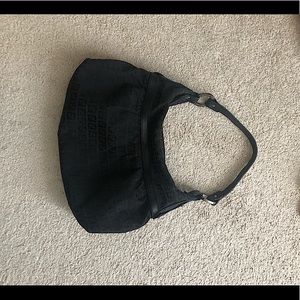 Black fendi canvas purse FF bag